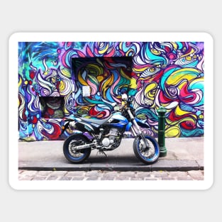 Hosier Lane Graffiti and motor bike Sticker